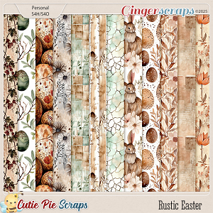 Rustic Easter Pattern Papers