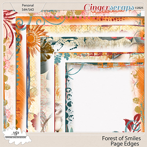 Forest of Smiles Page Edges by Adrienne Skelton Designs