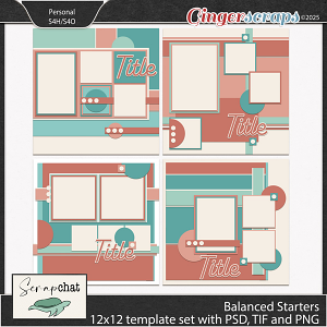 Balanced Starters Template Set by ScrapChat Designs