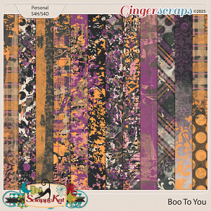 Boo To You Artsy Papers by The Scrappy Kat