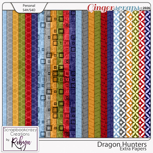 Dragon Hunters Extra Papers by Scrapbookcrazy Creations
