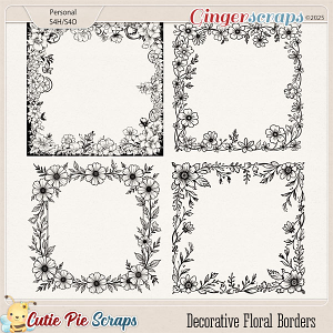 Decorative Floral Borders 02