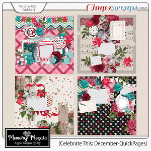 Celebrate This: December-Quick Pages by Memory Mosaic