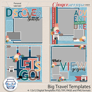 Big Travel 1 Templates by Miss Fish