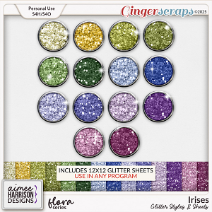 Irises Glitters by Aimee Harrison