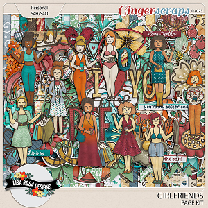 Girlfriends - Page Kit by Lisa Rosa Designs