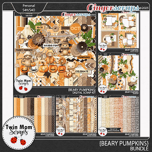 Beary Pumpkins - BUNDLE by Twin Mom Scraps