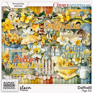 Daffodil Page Kit by Aimee Harrison