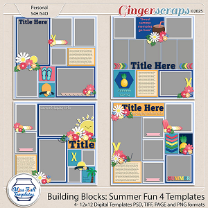 Building Blocks: Summer Fun 4 Templates by Miss Fish