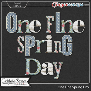 One Fine Spring Day Alphabets