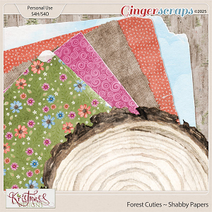 Forest Cuties Shabby Papers