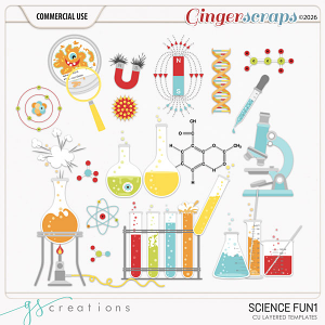 Science Fun1 Layered Templates (CU) by GS Creations