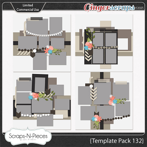 Template Pack 132 by Scraps N Pieces