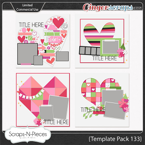 Template Pack 133 by Scraps N Pieces