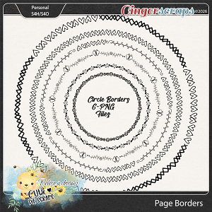 Decorative Circle Page Borders 02