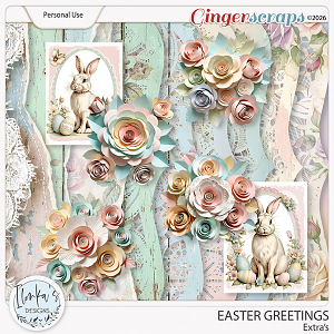 Easter Greetings Extra's by Ilonka's Designs