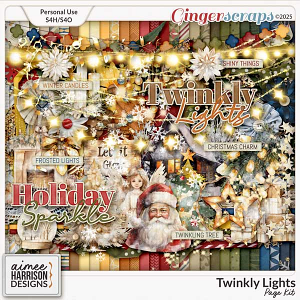 Twinkly Lights Page Kit by Aimee Harrison