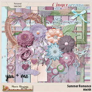 Summer Romance Mini Page Kit by Moore Blessings Digital Design 