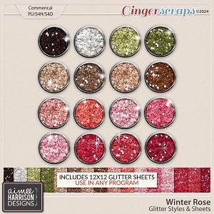 Winter Rose Glitters by Aimee Harrison
