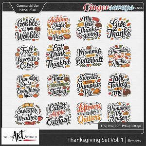 Thanksgiving Set Vol 1 Elements Thanksgiving Set Vol 1 Elements