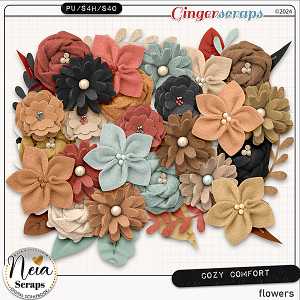 Cozy Comfort - Flowers - by Neia Scraps