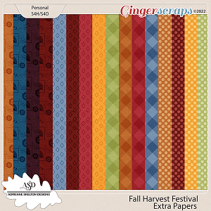  Fall Harvest Festival Extra Papers By Adrienne Skelton Designs  