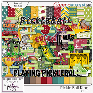 Pickleball King Kit by Scrapbookcrazy Creations