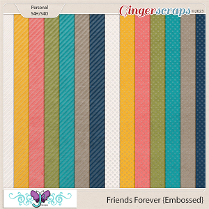 Friends Forever {Embossed} by Triple J Designs 