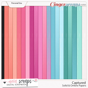 Captured - Solid & Ombre Papers - by Neia Scraps