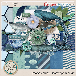 Moody Blues Seaswept by Chere Kaye Designs