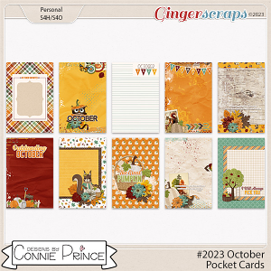 #2023 October - Pocket Cards by Connie Prince