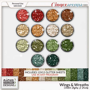 Wings & Wreaths Glitters by Aimee Harrison