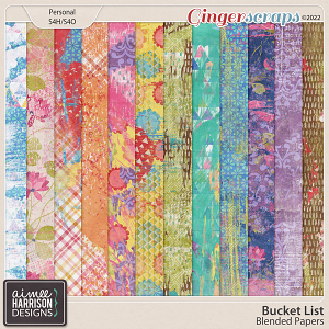 Bucket List Blended Papers by Aimee Harrison