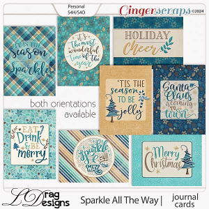 Sparkle All The Way: Journal Cards by LDragDesigns