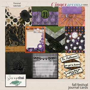 Fall Festival Journal Cards by ScrapChat Designs