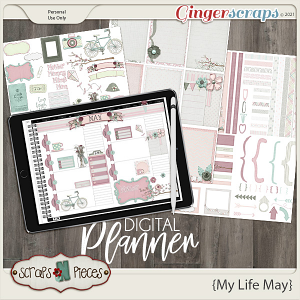 My Life May Planner Pieces by Scraps N Pieces 