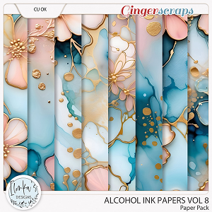 CU Alcohol Ink Papers Vol 8 by Ilonka's Designs 