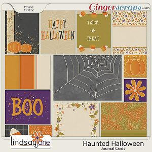 Haunted Halloween Journal Cards by Lindsay Jane