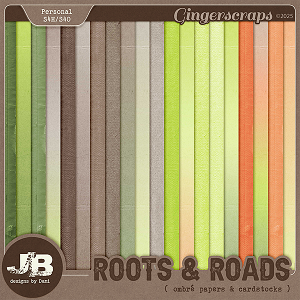 Roots & Roads Ombré Papers & Cardstocks by JB Studio
