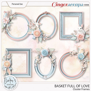 Basket Full Of Love Cluster Frames by Ilonka's Designs 