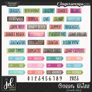 Ocean Bliss {Wordy Bits}