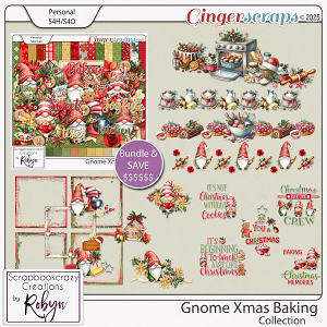 Gnome Xmas Baking Collection by Scrapbookcrazy Creations