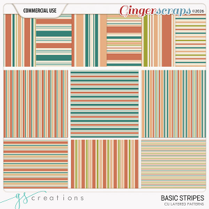 Basic Stripes Layered Patterns (CU) by GS Creations
