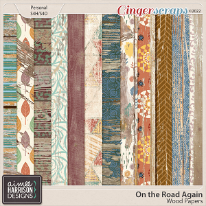 On the Road Again Wood Papers by Aimee Harrison