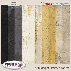 At Midnight - Painted Papers by Aprilisa Designs