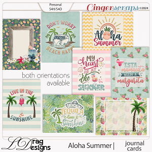 Aloha Summer: Journal Cards by LDragDesigns