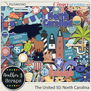 The United 50: North Carolina KIT by Heather Z Scraps