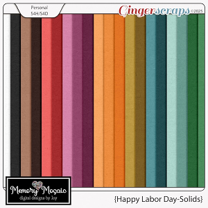 Happy Labor Day - Solids by Memory Mosaic
