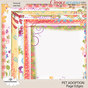 Pet Adoption Page Edges by Adrienne Skelton Designs 