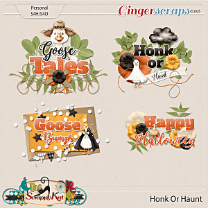 Honk Or Haunt Titles by The Scrappy Kat